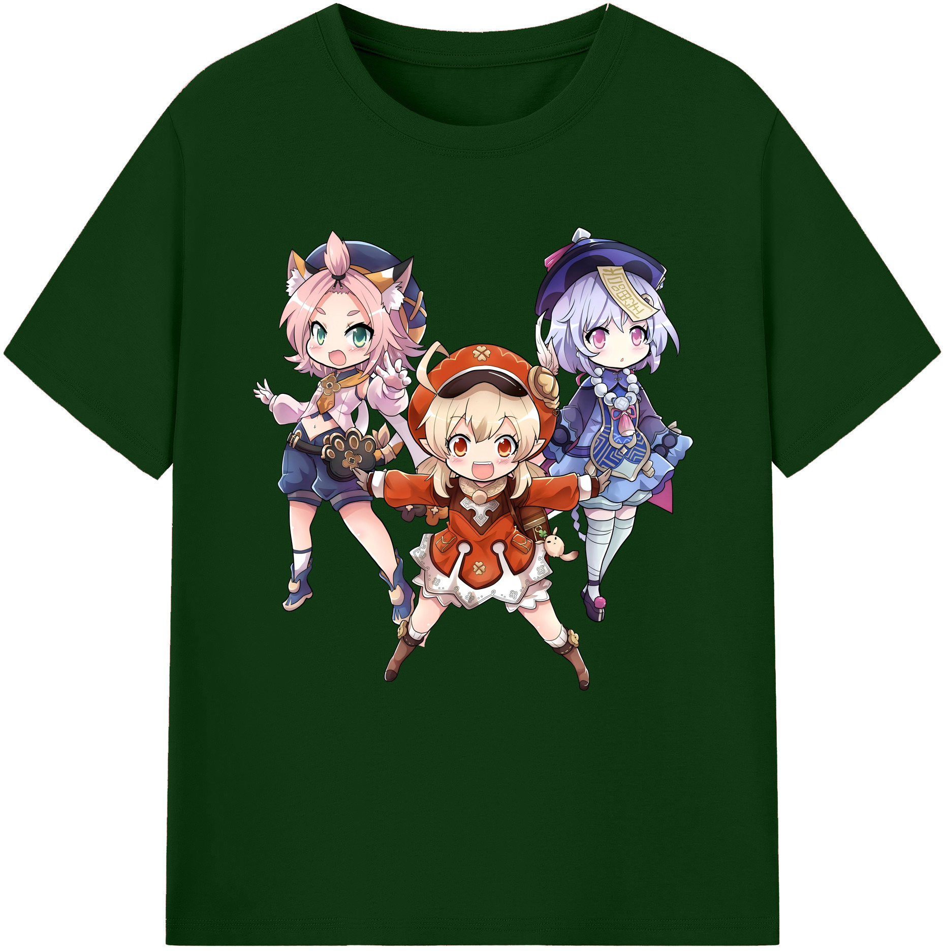 げんし神 七七 なな  genshin Nana 綿100％半袖Tシャツ（フロントプリント）